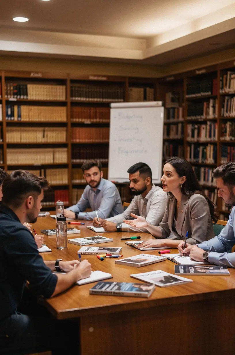Könyvek sorakoznak egy asztalon, amelyek karrier- és jövedelemnövekedési stratégiákat tartalmaznak